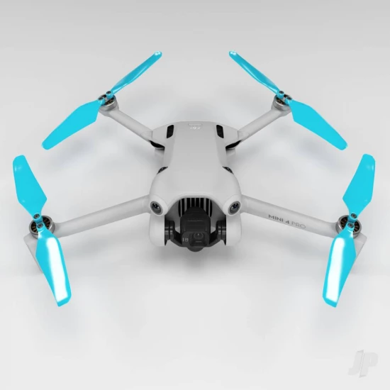 Master Airscrew DJI Mini 4 / 3 Pro SUPER STEALTH Upgrade Propellers - x4 Blue