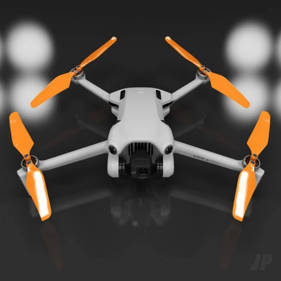 Master Airscrew DJI Mini 4 / 3 Pro SUPER STEALTH Upgrade Propellers - x4 Orange