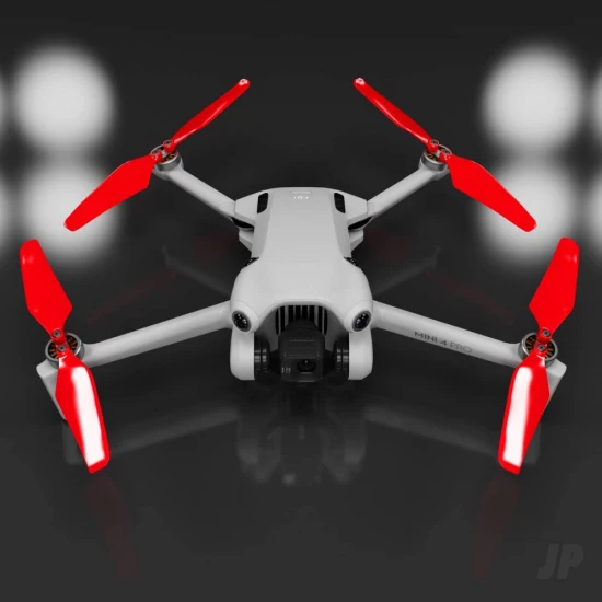 Master Airscrew DJI Mini 4 / 3 Pro SUPER STEALTH Upgrade Propellers - x4 Red