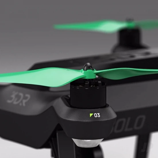 Master Airscrew MR-SL - 10x4.5 Prop C Set x4 Green, Built-in Nut for 3DR SOLO
