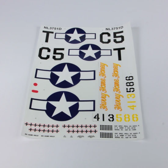 Max-Thrust Decal set (for MAXB-RUCKUS-P51)