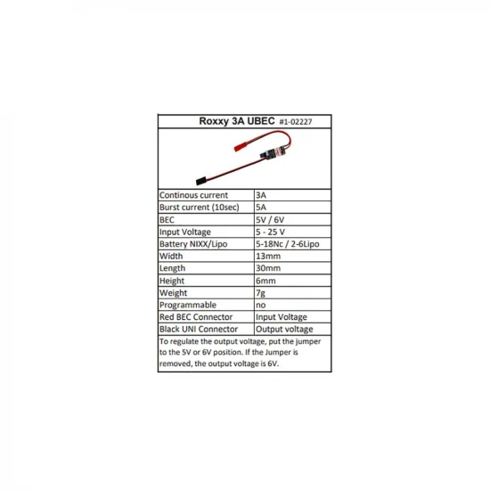 Multiplex ROXXY 3A UBEC