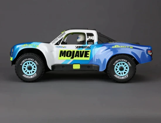 Method RC Method Geoform 1:16 SC Tyres On 12mm Hex Blue Wheels (2)