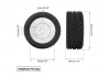Method RC Method Geoform 1:16 SC Tyres On 12mm Hex Blue Wheels (2)