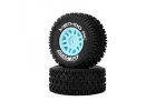 Method RC Method Geoform 1:16 SC Tyres On 12mm Hex Blue Wheels (2)
