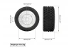 Method RC Method Geoform 1:16 SC Tyres On 12mm Hex Grey Wheels (2)