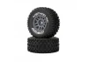 Method RC Method Geoform 1:16 SC Tyres On 12mm Hex Grey Wheels (2)
