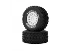 Method RC Method Geoform 1:16 SC Tyres On 12mm Hex White Wheels (2)