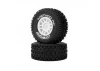 Method RC Method Geoform 1:16 SC Tyres On 12mm Hex White Wheels (2)