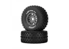 Method RC Method Geoform 1:8 SC Tyres On 17mm Hex Grey Wheels (2)