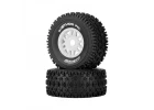 Method RC Method Geoform 1:8 SC Tyres On 17mm Hex White Wheels (2)
