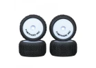 Method RC Method Nitragrip 1/24 Truck Tyres F/R On 7mm Hex White (4)