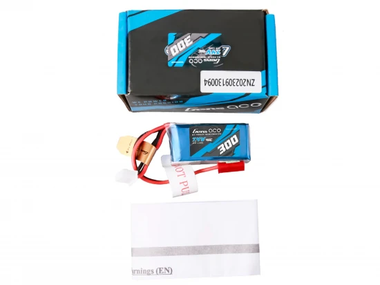 Gens Ace LiPo - 2S 7.4V 300mAh 45C with BEC