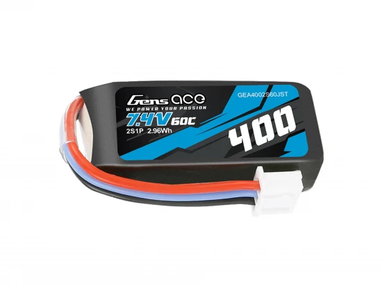Gens Ace LiPo - 2S 7.4V 400mAh 60C with BEC