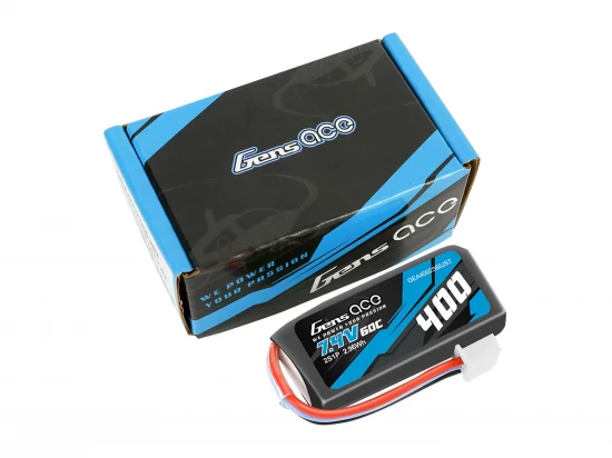 Gens Ace LiPo - 2S 7.4V 400mAh 60C with BEC