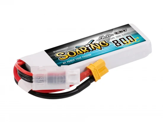 Li-Po 2S 7.6V 800mAh 30C Soaring with XT30