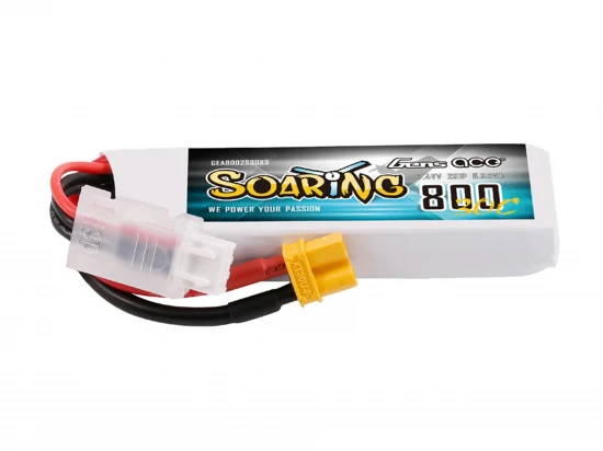 Li-Po 2S 7.6V 800mAh 30C Soaring with XT30