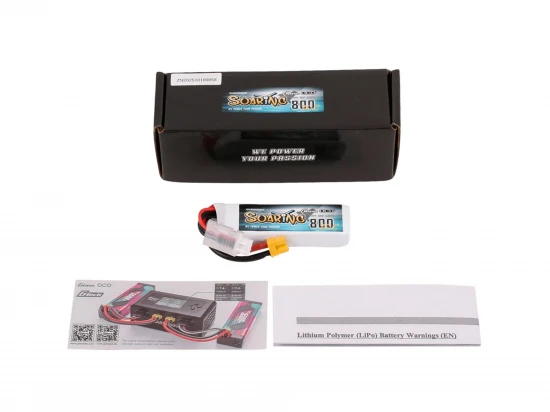 Li-Po 2S 7.6V 800mAh 30C Soaring with XT30