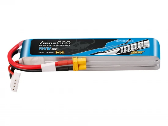 Li-Po Sport 3S 11.1V 1000mAh 60C with XT30 HV