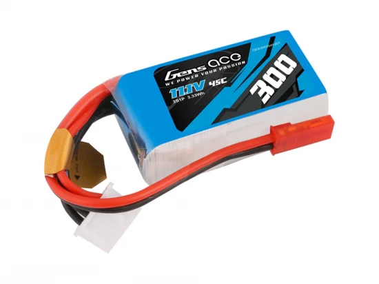 Li-Po 3S 11.1V 300mAh 45C with JST