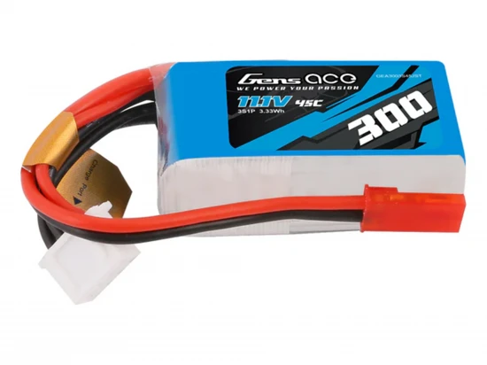 Li-Po 3S 11.1V 300mAh 45C with JST
