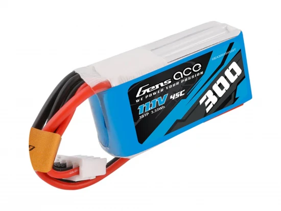 Li-Po 3S 11.1V 300mAh 45C with JST