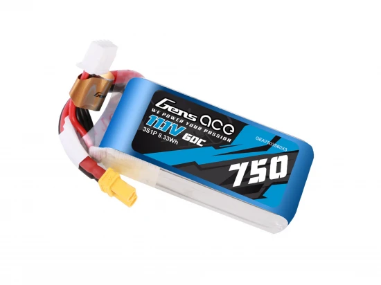 Gens Ace LiPo - 3S 11.1V 750mAh 60C with XT30
