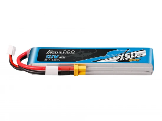 Li-Po Sport 3S 11.1V 750mAh 80C with XT30