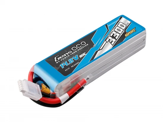 Li-Po Sport 4S 14.8V 3300mAh 80C with No Plug