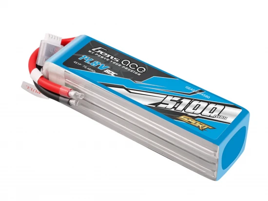Li-Po Sport 4S 14.8V 5100mAh 80C with No Plug