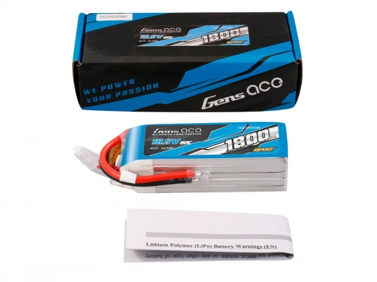 Li-Po Sport 5S 18.5V 1800mAh 80C with No Plug