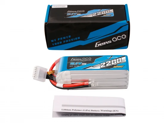 Li-Po Sport 5S 18.5V 2200mAh 80C with No Plug