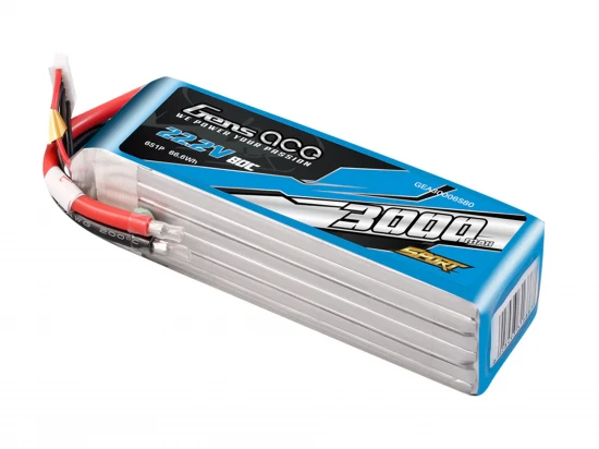 Li-Po Sport 6S 22.2V 3000mAh 80C with No Plug