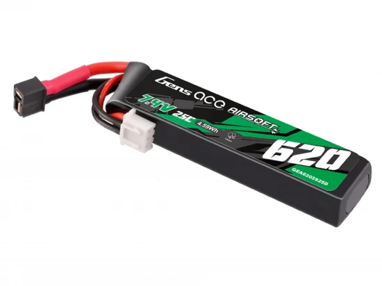 Airsoft 2S 620mAh 25C with Mini Deans (Pistols)