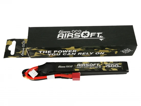 AirSoft 2S 1500mAh 25C Twin with Deans (fit Most AEG)