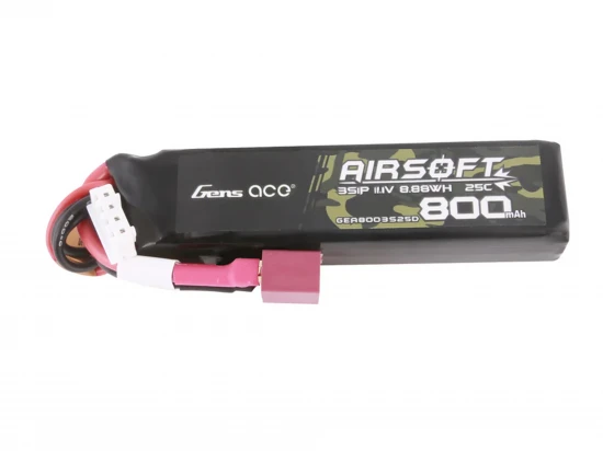 Airsoft 3S 800mAh 25C with Deans (M4 Shorty)