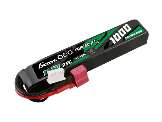 Airsoft 3S 1000mAh 25C with Deans (fit Most AEG)