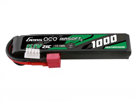 Airsoft 3S 1000mAh 25C with Deans (fit Most AEG)