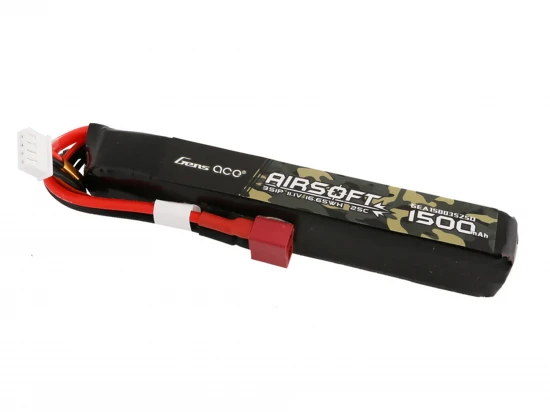 Airsoft 3S 1500mAh 25C with Deans (fit Most AEG)