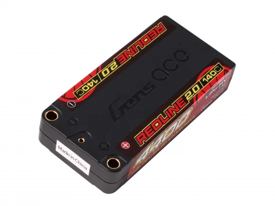 Gens Ace Redline 2.0 Race HV LiPo - 7.6V 4400mAh 140C RL2 Shorty - 5mm