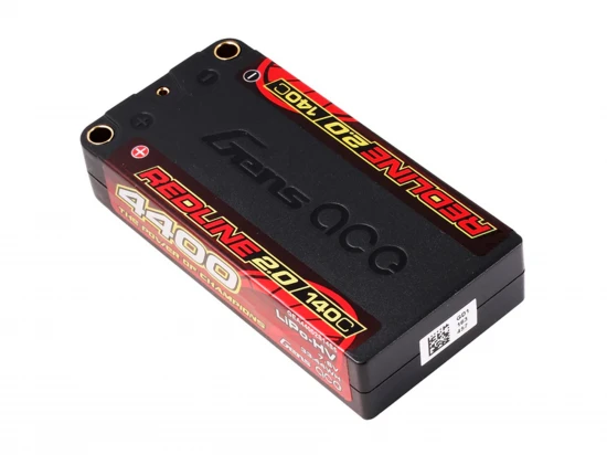 Gens Ace Redline 2.0 Race HV LiPo - 7.6V 4400mAh 140C RL2 Shorty - 5mm