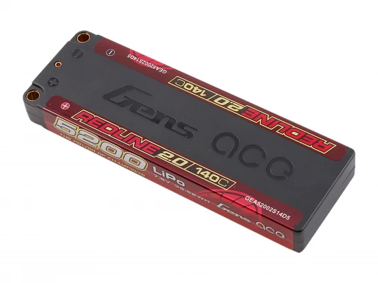 Li-Po HV Car Hard Case 2S1P 7.6V 5200mAh 140C RL2 with 5mm