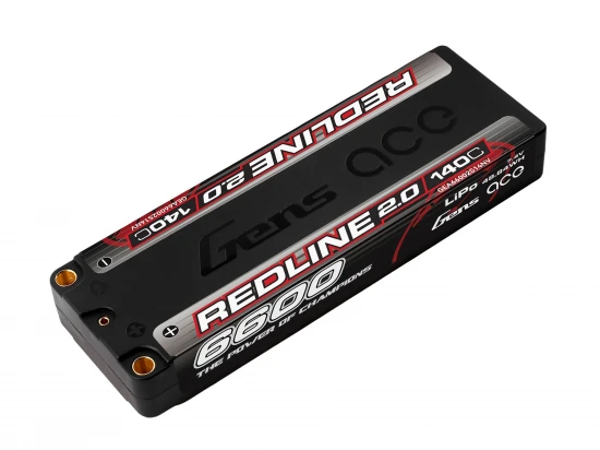 Li-Po HV Car Hard Case 2S1P 7.6V 6600mAh 140C RL2 with 5mm