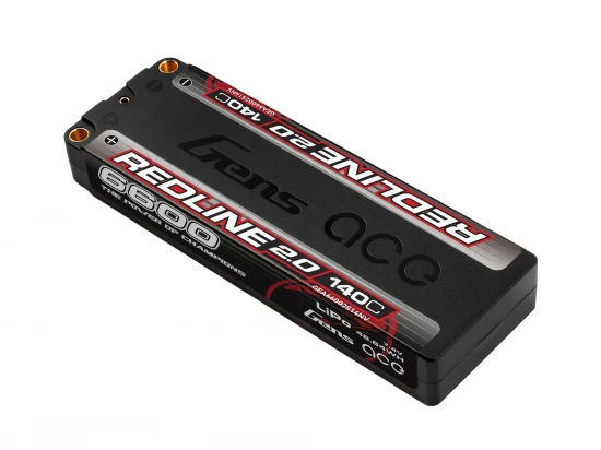 Li-Po HV Car Hard Case 2S1P 7.6V 6600mAh 140C RL2 with 5mm