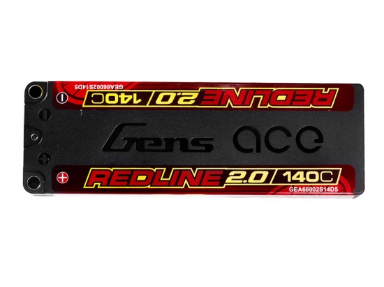 Gens Ace Hard Case LiPo - 2S HV 7.6V 6600mAh 140C with 5mm
