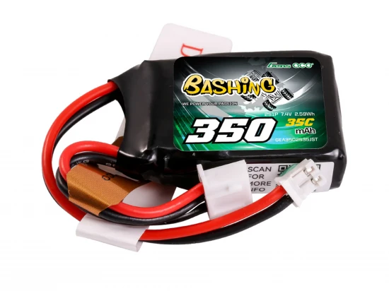 Gens Ace LiPo - 2S 7.4V 350mAh 35C with JST-PH (Micro B/T)