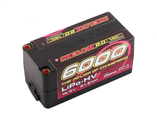 Gens Ace Redline 2.0 Race HV LiPo - 15.2V 6300mAh 140C RL2 - 5mm