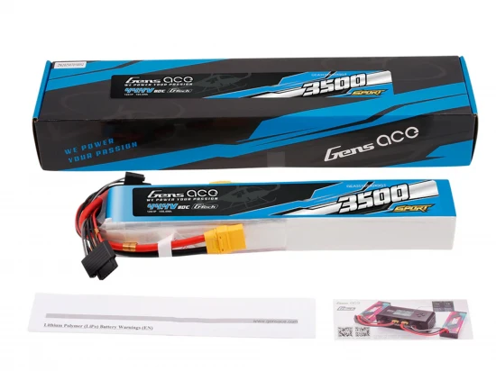 Li-Po Sport 12S 44.4V 3500mAh 80C with XT90