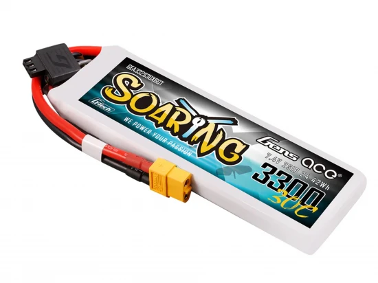 Li-Po G-Tech 2S 7.4V 3300mAh 30C Soaring with XT60