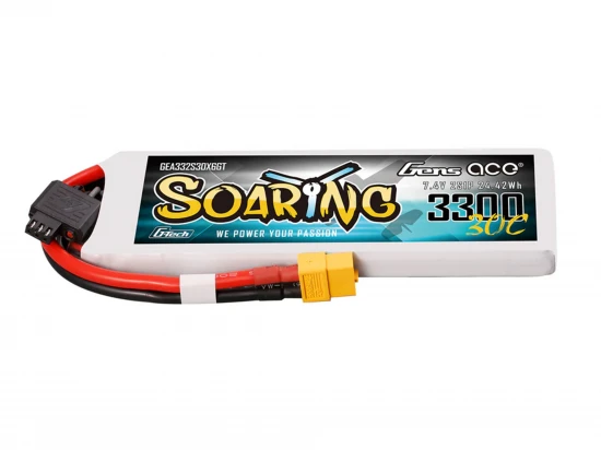 Li-Po G-Tech 2S 7.4V 3300mAh 30C Soaring with XT60